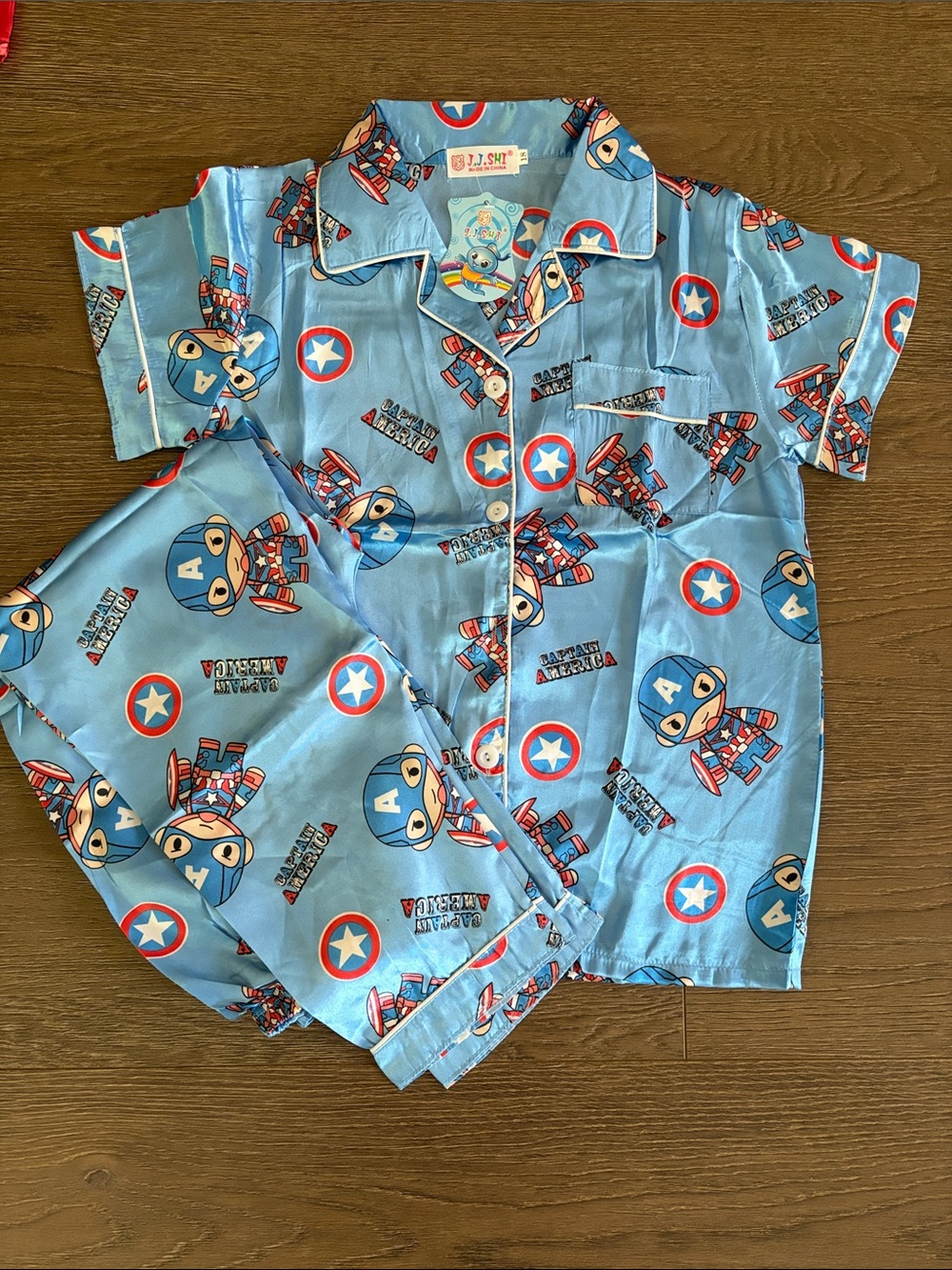 NEW Captain America Kids Pajama Set
